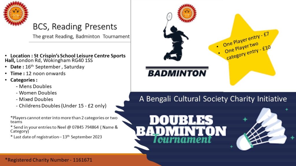The Great Reading, Badminton Tournament